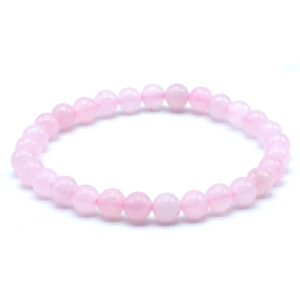 Pulsera de cuarzo rosa 6 mm