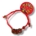 Pulsera roja con Monedas de Feng Shui