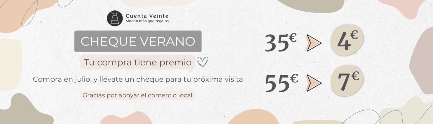 Imagen sobre la campaña Cheque de Verano con un resumen de las condiciones.