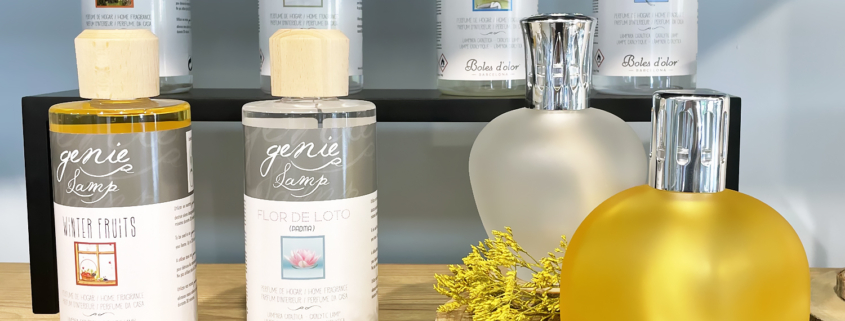 Lámparas catalíticas mate y amarilla con varios aromas para disfrutar